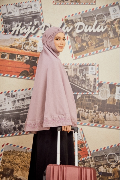 Mini Telekung Jamrah Purple